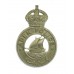 Aden Police Cap Badge - King's Crown