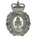 Stockport Borough Police Voided Wreath Helmet Plate - Queen's Crown
