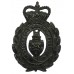 Stockport Borough Police Voided Wreath Night Helmet Plate - Queen's Crown