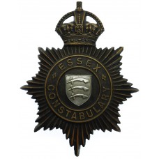 Essex Constabulary Night Helmet Plate - King's Crown