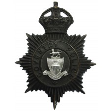 Coventry Police Black Helmet Plate - King's Crown