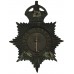 Coventry Police Black Helmet Plate - King's Crown