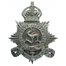 Isle of Man Constabulary Helmet Plate - King's Crown