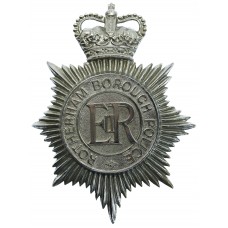 Rotherham Borough Police Helmet Plate - Queen's Crown (Missing one lug)