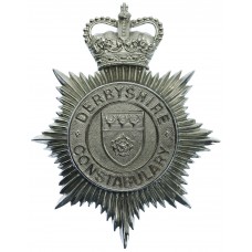 Derbyshire Constabulary Helmet Plate - Queen's Crown 