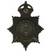 Derbyshire Constabulary Night Helmet Plate - King's Crown 