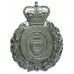 Dewsbury Borough Police Wreath Helmet Plate - Queen's Crown