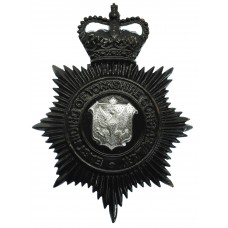 East Riding of Yorkshire Constabulary Night Helmet Plate - Queen'