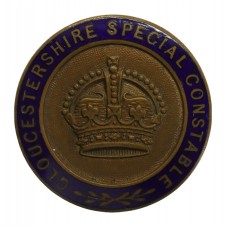 Gloucestershire Special Constabulary Special Constable Enamelled Lapel Badge - King's Crown