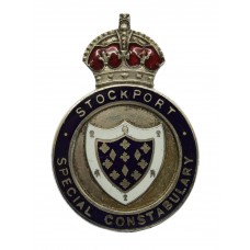 Stockport Special Constabulary Enamelled Lapel Badge - King's Crown