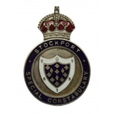 Stockport Special Constabulary Enamelled Lapel Badge - King's Crown