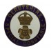 Derbyshire Special Constabulary Enamelled Lapel Badge - King's Crown