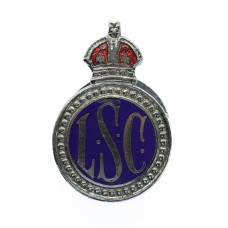 Leicester Special Constabulary Enamelled Lapel Badge - King's Crown