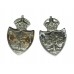 Pair of Worcestershire Constabulary Collar Badges - King's Crown
