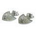 Pair of Worcestershire Constabulary Collar Badges - Queen's Crown