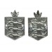 Pair of Guernsey Police Collar Badges