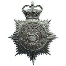 Wallasey Borough Police Helmet Plate - Queen's Crown