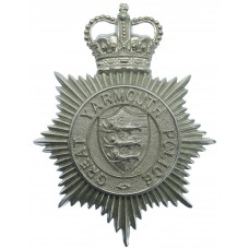 Great Yarmouth Police Helmet Plate - Queen's Crown