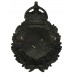 Hampshire Constabulary Black Wreath Helmet Plate - King's Crown