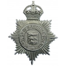 Hastings Borough Police Helmet Plate - King's Crown
