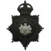 Manchester City Police Black Helmet Plate - King's Crown