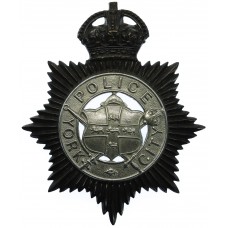 York City Police Night Helmet Plate - King's Crown