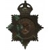 Reading Borough Police Night Helmet Plate - King's Crown