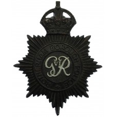 George VI Rotherham Borough Police Black Helmet Plate