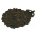 Sheffield City Police Blackened Brass Wreath Helmet Plate - King's Crown