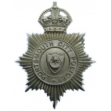 Portsmouth City Police Helmet Plate - King's Crown