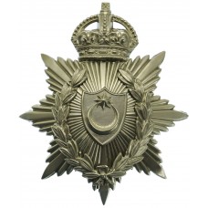 Portsmouth City Police Large Star Helmet Plate - King's Crown