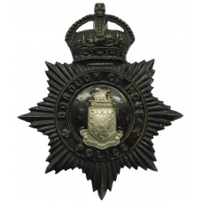 Borough of Hove Police Helmet Plate - King's Crown