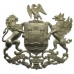 Swansea Borough Police White Metal Coat of Arms Helmet Plate