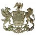 Swansea Borough Police White Metal Coat of Arms Helmet Plate