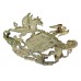 Swansea Borough Police White Metal Coat of Arms Helmet Plate