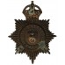 Bournemouth Borough Police Night Helmet Plate - King's crown