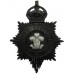 Mid-Wales Constabulary Night Helmet Plate - King's crown