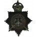 East Sussex Constabulary Night Helmet Plate - King's Crown