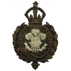 Victorian Cheshire Constabulary Helmet Plate 