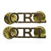 Pair of Queen's Royal Lancers (Q.R.L.) Anodised (Staybrite) Shoulder Titles
