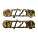 Pair of 17th/21st Lancers (17/21L) Anodised (Staybrite) Shoulder Titles