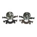 Pair of 17th/21st Lancers Anodised (Staybrite) Collar Badges