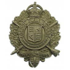 5th City of London Bn. (London Rifle Brigade) London Regiment Cap Badge - King's Crown