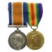 WW1 British War & Victory Medal Pair - Pte. E.H. Sutton, 12th Bn. Notts & Derby Regiment (Sherwood Foresters)