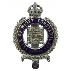 Isle of Wight Constabulary Enamelled Cap Badge - King's Crown