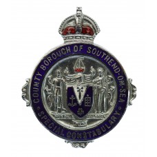 County Borough of Southend-on-Sea Special Constabulary Enamelled Lapel Badge - King's Crown