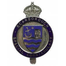 Scarborough Special Constabulary Enamelled Cap Badge - King's Crown