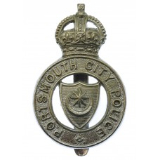 Portsmouth City Police Cap Badge - King's Crown