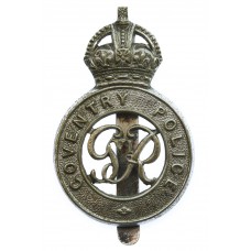 George VI Coventry Police Cap Badge - King's Crown