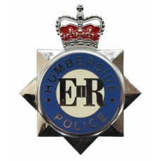 Humberside Police Enamelled Cap Badge - Queen's Crown